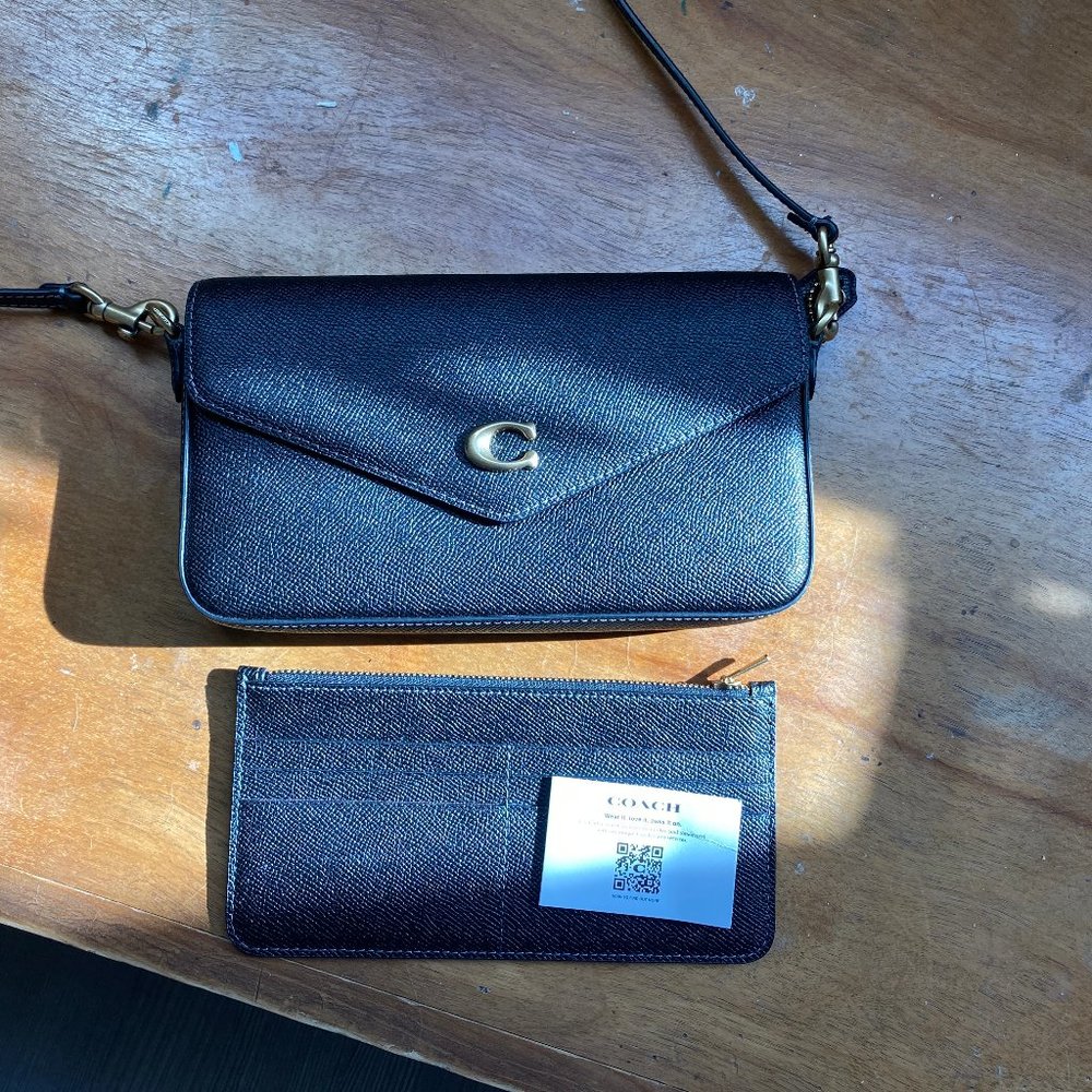 Coach Wyn Crossbody & Wallet (Black)